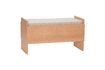 Miniature Forma grey wooden bench 2