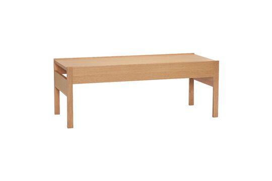 Forma light wood coffee table Clipped