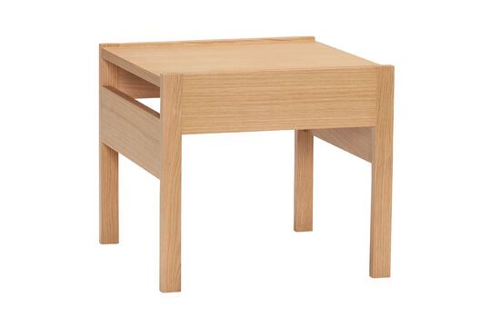 Forma light wood side table Clipped