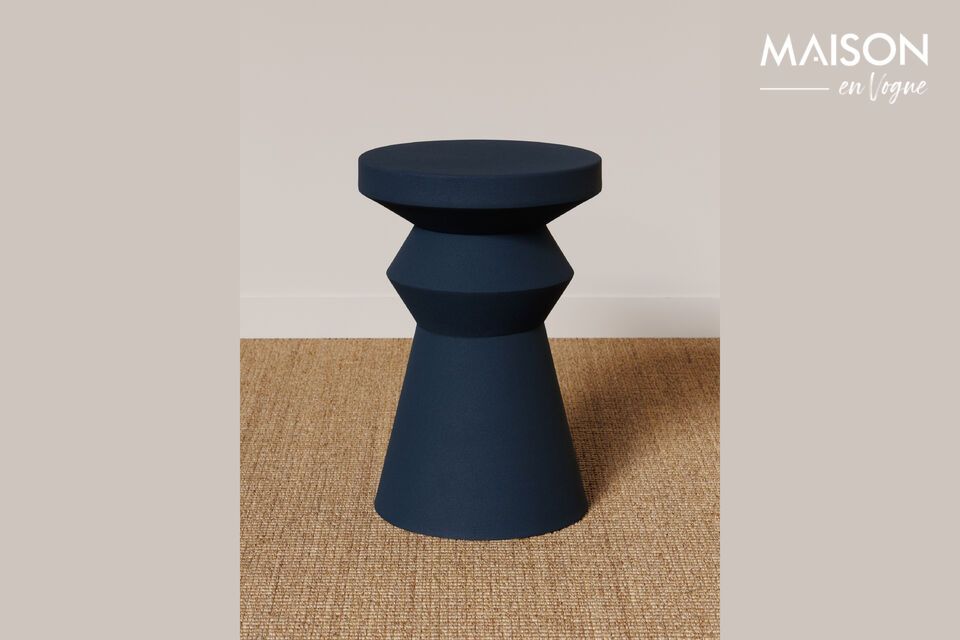 Forms blue metal side table Chehoma