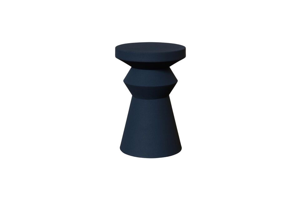 Discover the functionality and touch of color that the Forms Blue Metal Side Table can bring to your