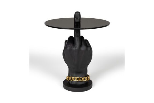 Fother Mucker black resin side table Clipped