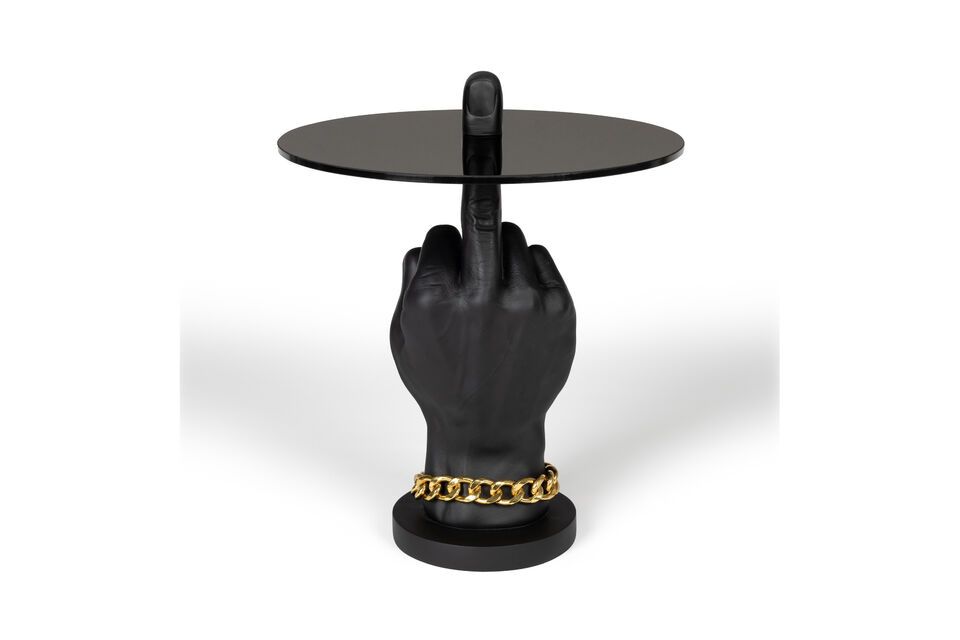 Fother Mucker black resin side table Bold Monkey