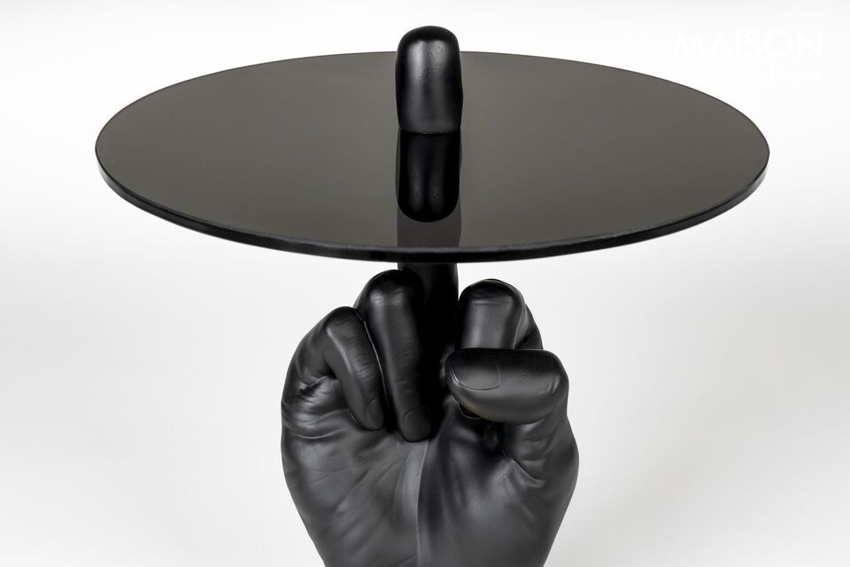 Fother Mucker black resin side table - 5