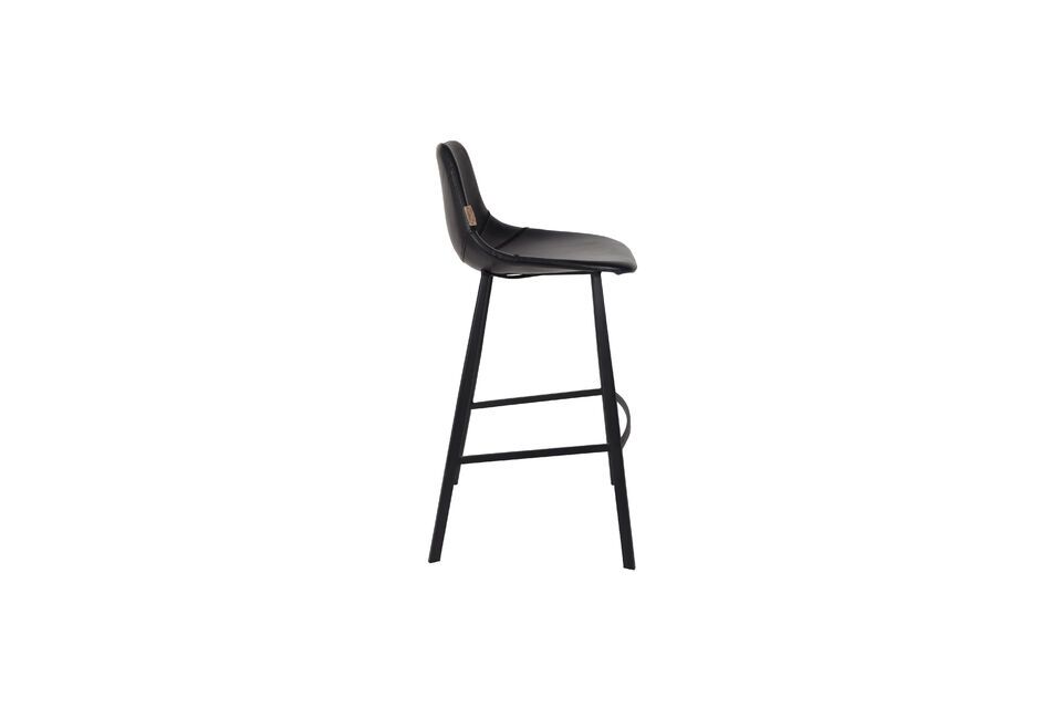 Franky black bar stool - 8