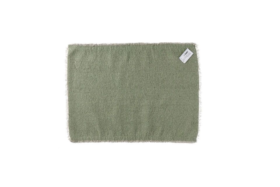 Frivole pale green cotton place mat Pomax