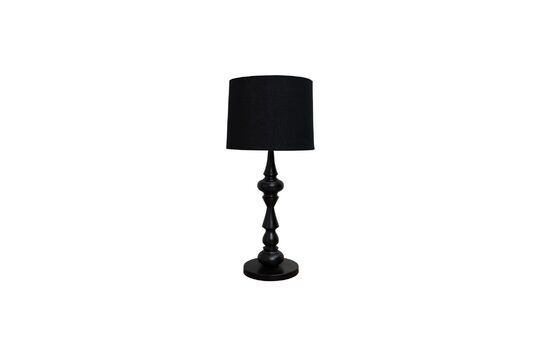 Fusilli black metal table lamp Clipped