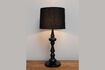 Miniature Fusilli black metal table lamp 3