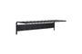 Miniature Fusion black steel coat rack Clipped