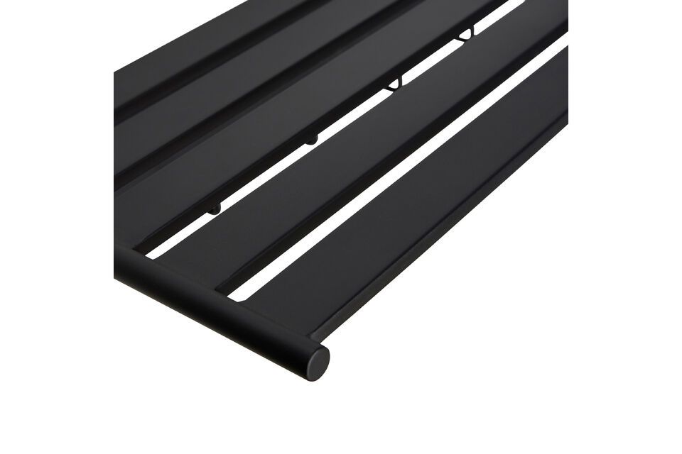 The Fusion Black Steel Coat Rack is the very definition of functional simplicity