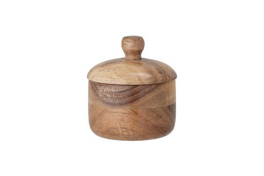 Gael natural acacia jug with lid Clipped