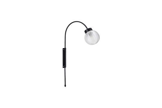 Gaia black metal wall light Clipped