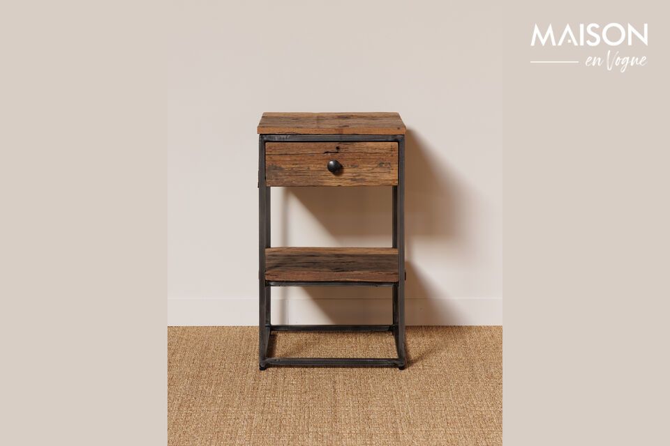 Galion dark wood bedside table Chehoma