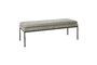 Miniature Gallet grey fabric bench Clipped