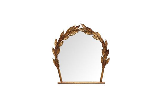 Gilded metal Caesar mirror Clipped