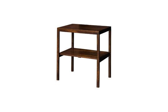 Ginger dark wood side table Clipped