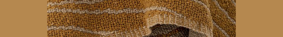 Material Details Ginna brown recycled cotton throw