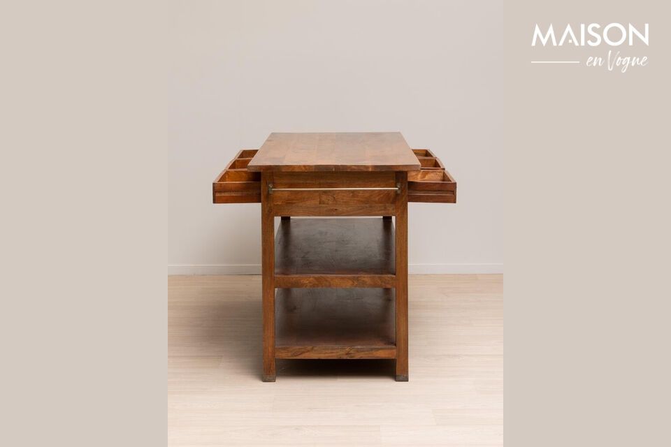 Discover the enduring elegance of our mango wood console table