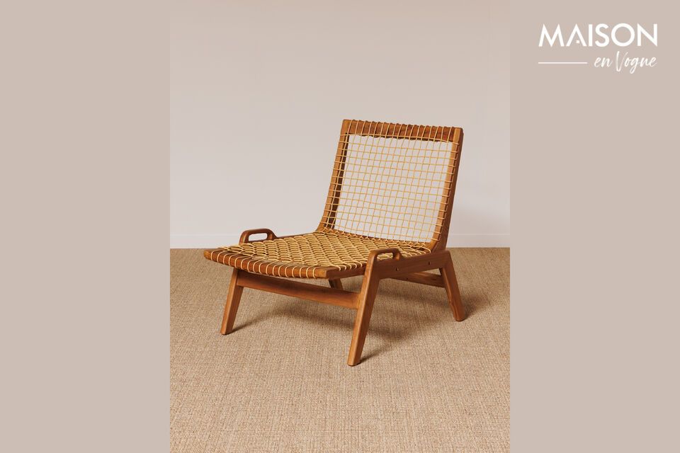 Glasgow beige teak armchair Chehoma