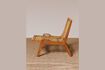 Miniature Glasgow beige teak armchair 3