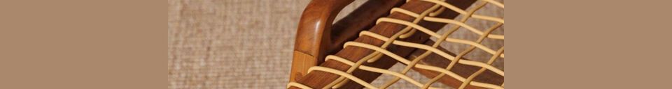 Material Details Glasgow beige teak armchair