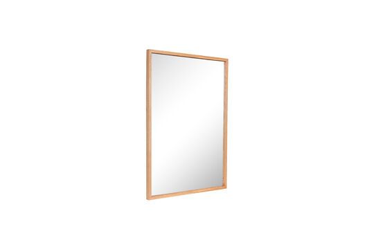 Glimpse light oak wall mirror Clipped