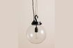 Miniature Globe black brass pendant light 2