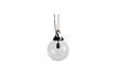 Miniature Globe black brass pendant light 1