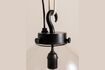 Miniature Globe black brass pendant light 4