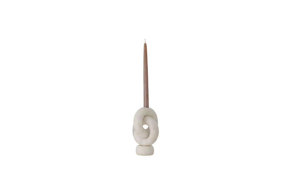 Goa white marble candlestick Bloomingville