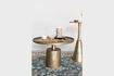 Miniature Gold aluminium side table Noah 3