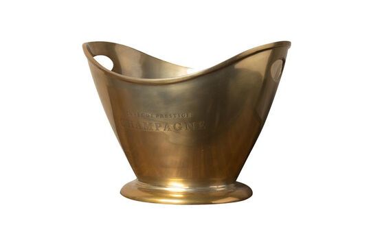 Gold aluminum ice bucket Handles Clipped