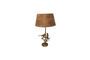 Miniature Gold brass table lamp Birds Clipped