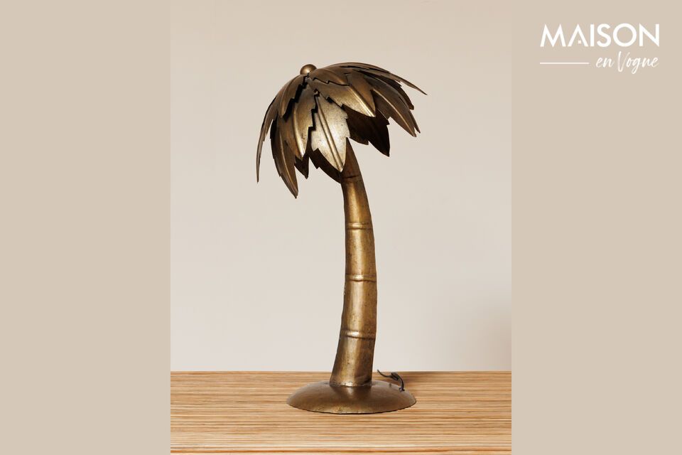 Gold metal floor lamp Palm tree Chehoma