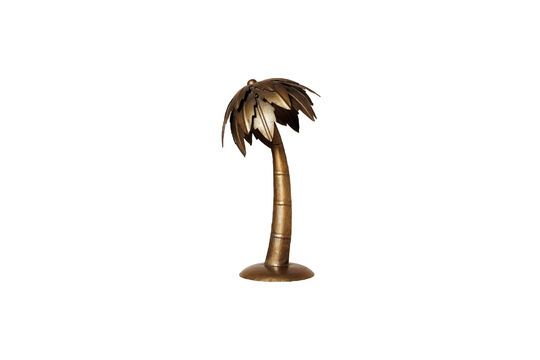 Gold metal floor lamp Palm tree Clipped