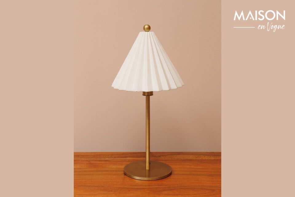 Gold metal table lamp Lou Chehoma