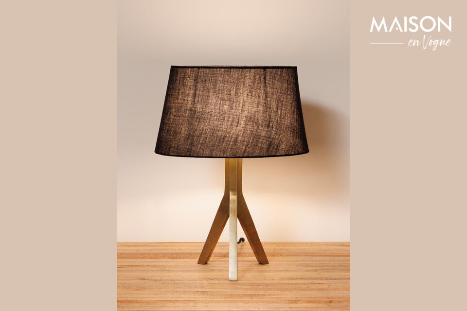 Discover functional elegance with our black iron table lamp