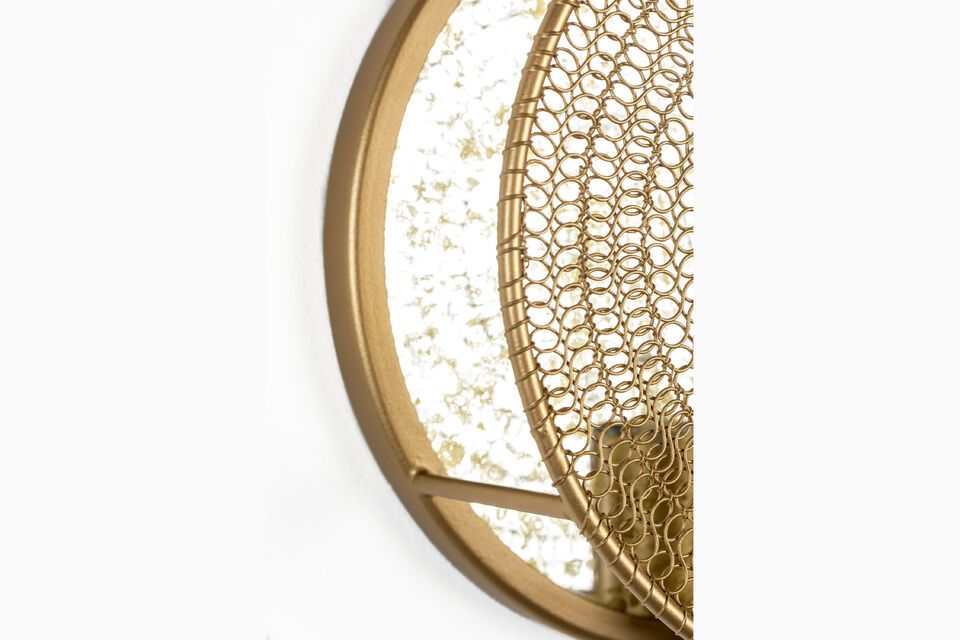 Gold metal wall lamp Lea - 8