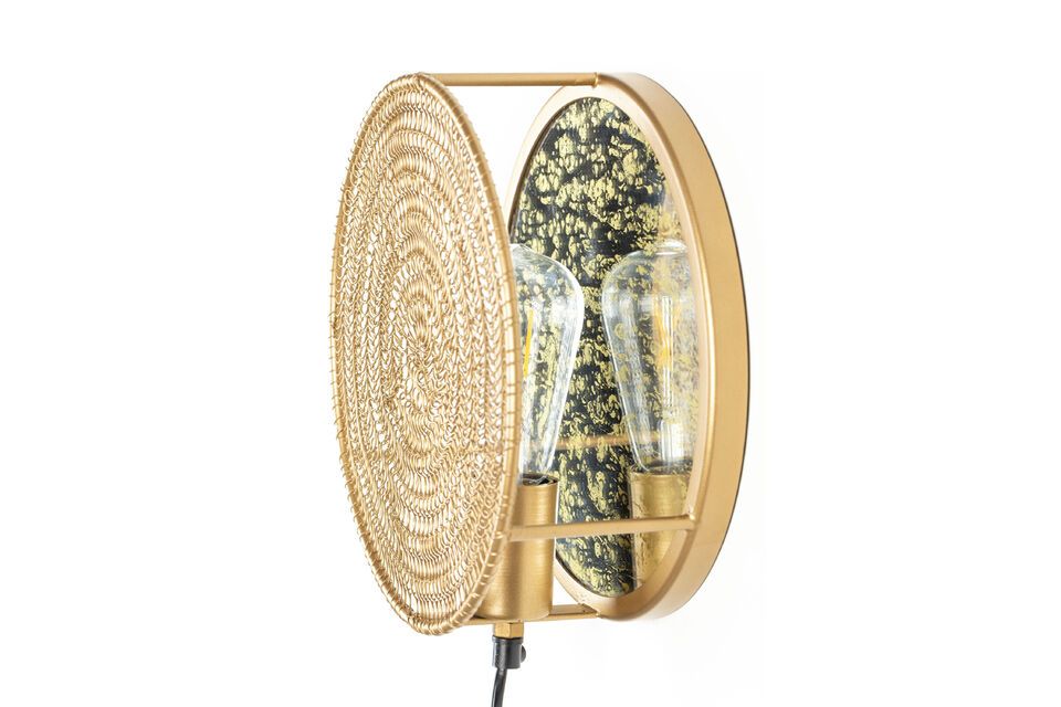 Gold metal wall lamp Lea - 9