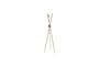 Miniature Gold-plated steel coat rack Darwin Clipped