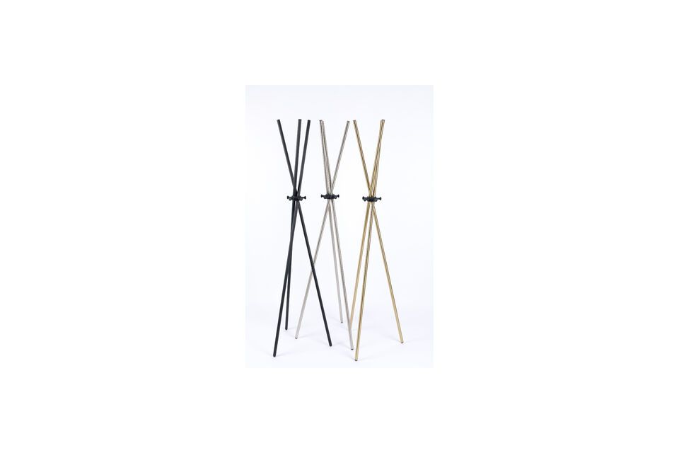 Gold-plated steel coat rack Darwin - 1