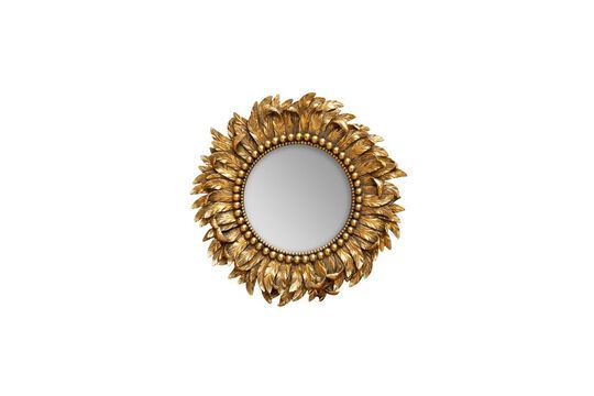 Gold resin mirror Plumage Clipped