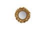 Miniature Gold resin mirror Plumage Clipped