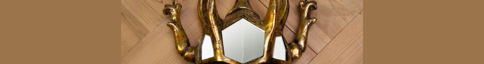 Material Details Gold resin scarab mirror Mirrors