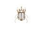 Miniature Gold resin scarab mirror Mirrors Clipped