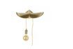 Miniature Gold resin wall lamp Tail 1