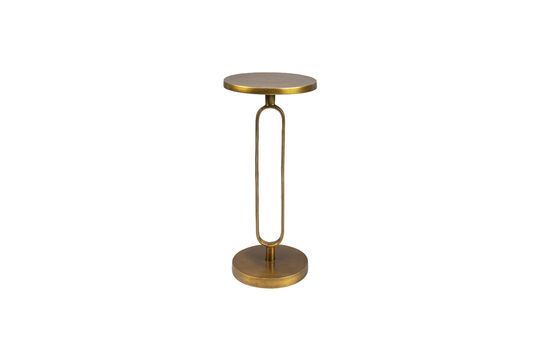 Golden aluminium side table Sandook Clipped