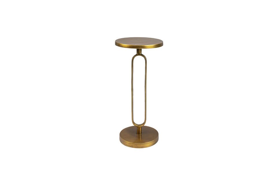 Golden aluminium side table Sandook DutchBone