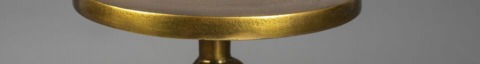 Material Details Golden aluminium side table Sandook