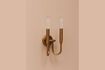 Miniature Golden brass double sconce 2